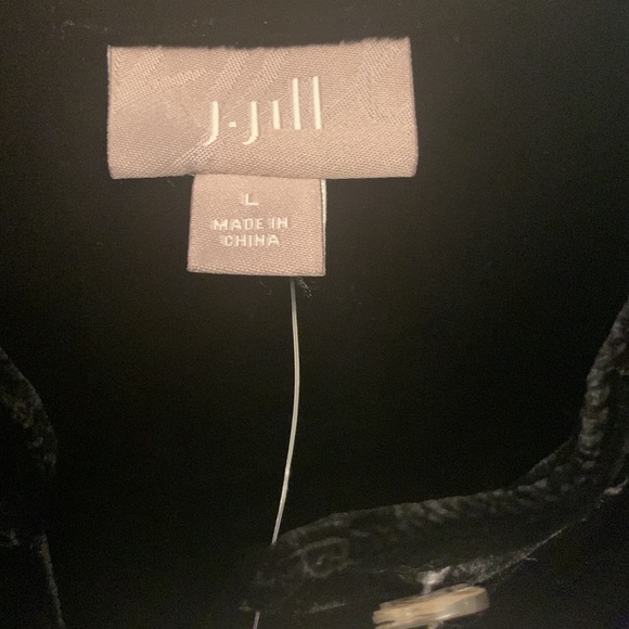 NWT J.JILL VELVET BLOUSE/TUNIC SIZE L - Picture 2 of 15